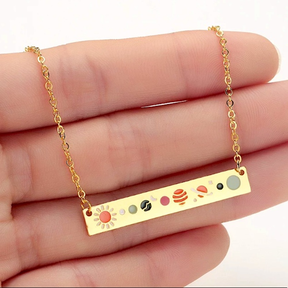 Aligned Planet Solar System Star Galactic Necklace